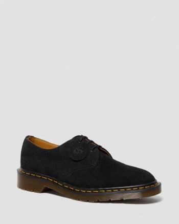Dr Martens 1461 Made In England Suede Oxfordky Damske Čierne | 6387-TFNCB